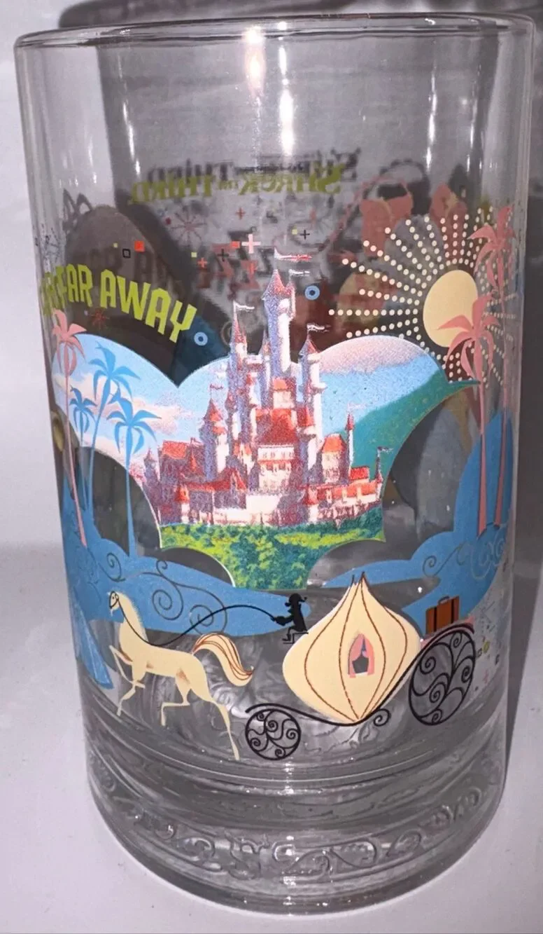Vintage set of 4 collectible McDonald's Shrek the Third promotional glass cups r